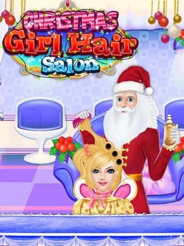 Christmas Girl Hair Salon
