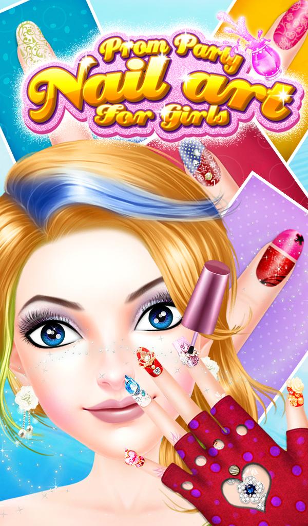 Prom Party Nail Art For Girls