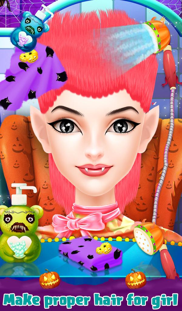 Halloween Girl Hair Salon