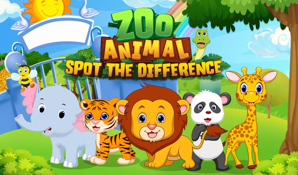 Zoo Animal Spot The Difference