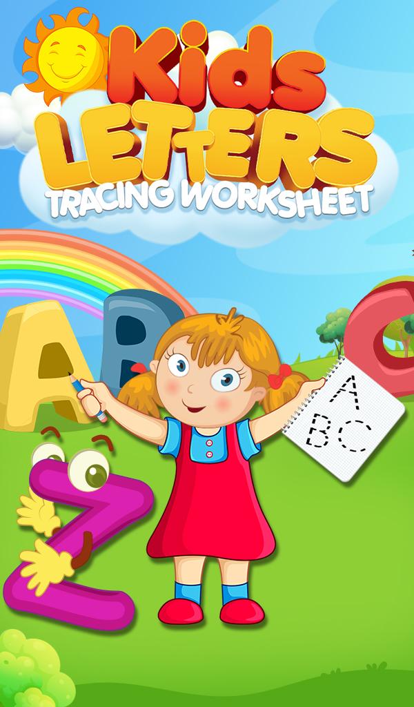Kids Letters Tracing Worksheet