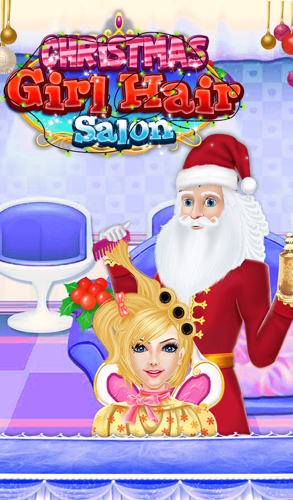 Christmas Girl Hair Salon