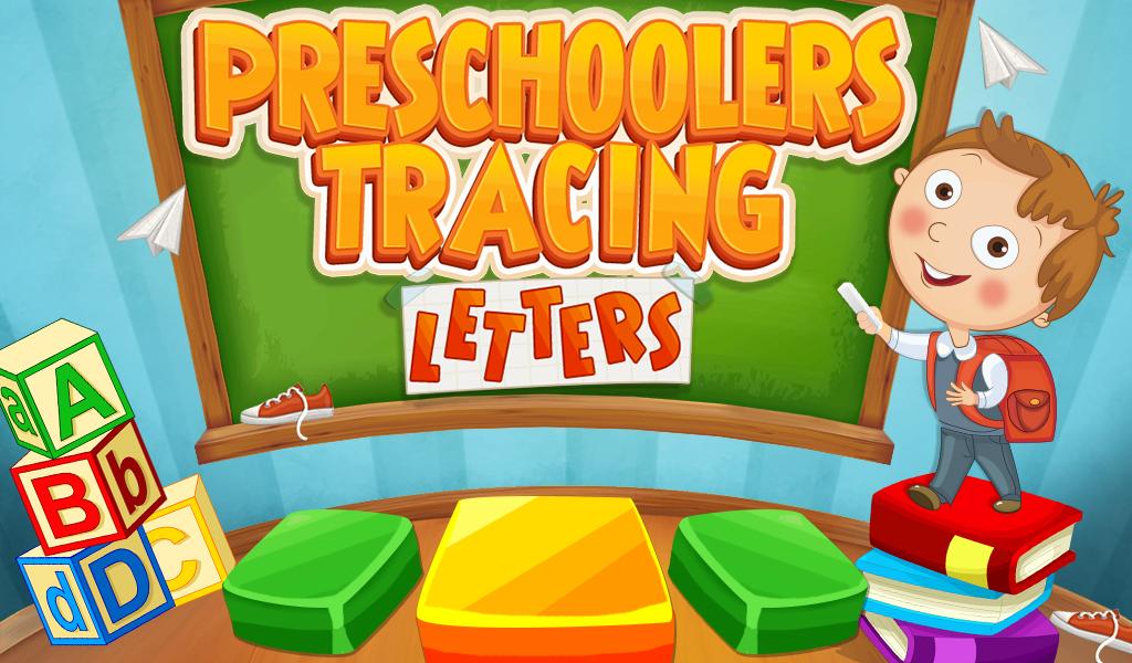 Preschoolers Tracing Letters