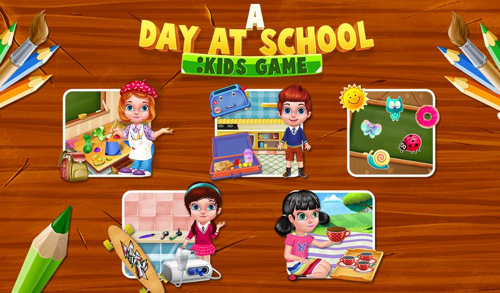 A Day At School Kids Game