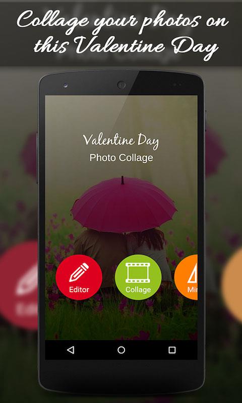 Valentine Day Photo Collage