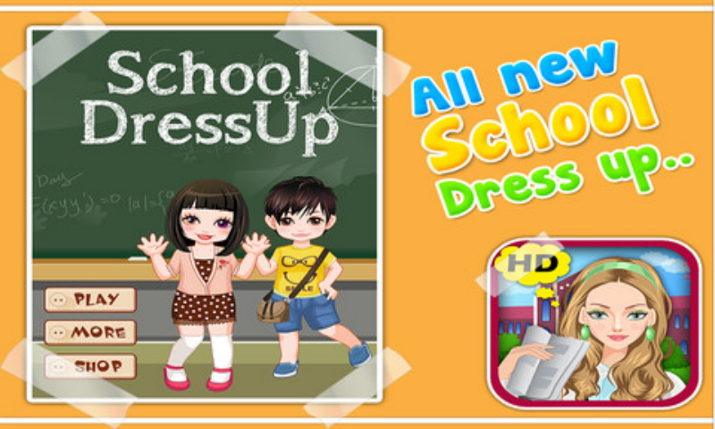 School Dressup - Kids Games